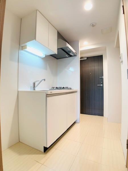 キッチンはシンプルに整っています。