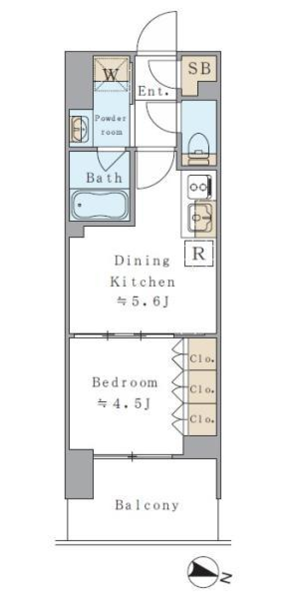Ｂｒｉｌｌｉａ　ｉｓｔ　両国　1106号室［ペット可］の間取り図