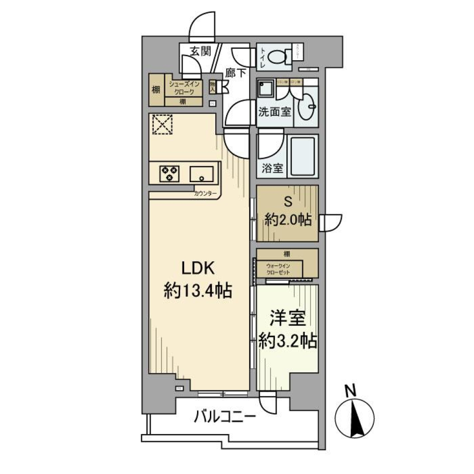 ディヴレ神楽坂　1105号室の間取り図