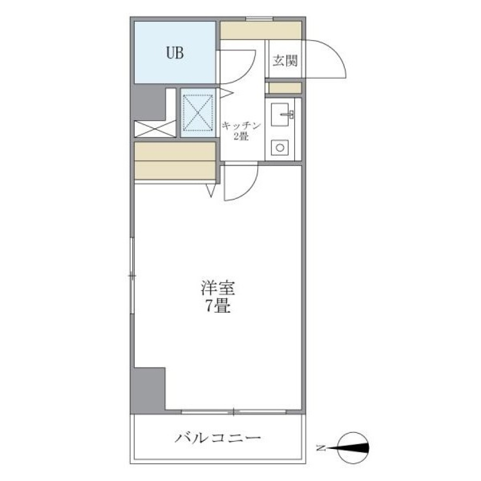 大井町タウンハウス　105号室の間取り図