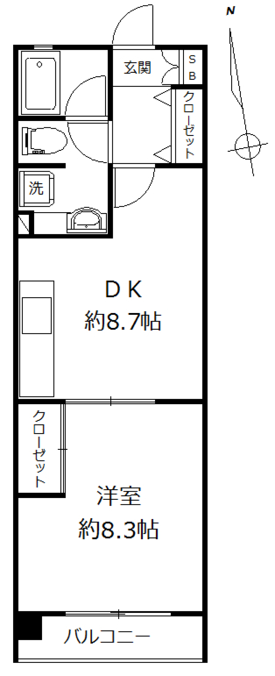 スターヴァレイⅢ　206号室の間取り図