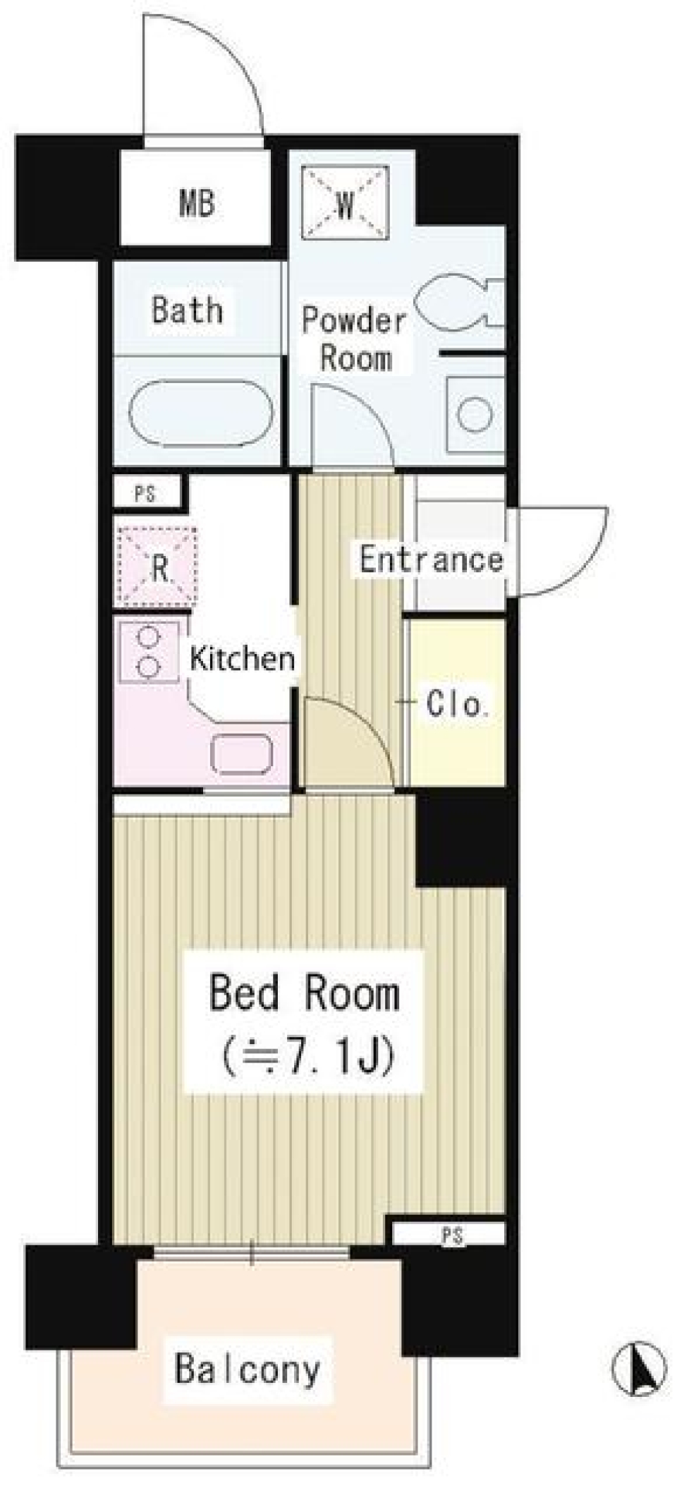Ｌｅ　Ｃｅｄｒｅ　302号室の間取り図