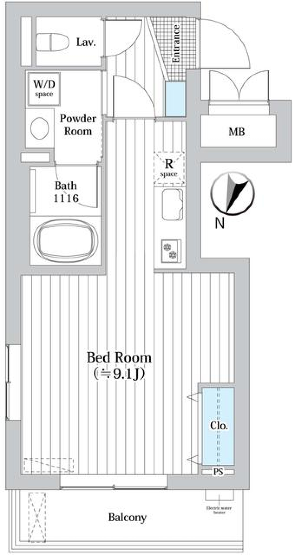 ＭＤＭ柿の木坂　402号室の間取り図