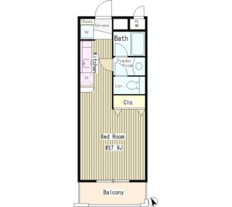 サンヴィラージュ三鷹　207号室の間取り図