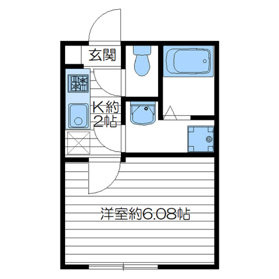 ＢＬＯＯＭＩＯ等々力　102号室［新築］の間取り図