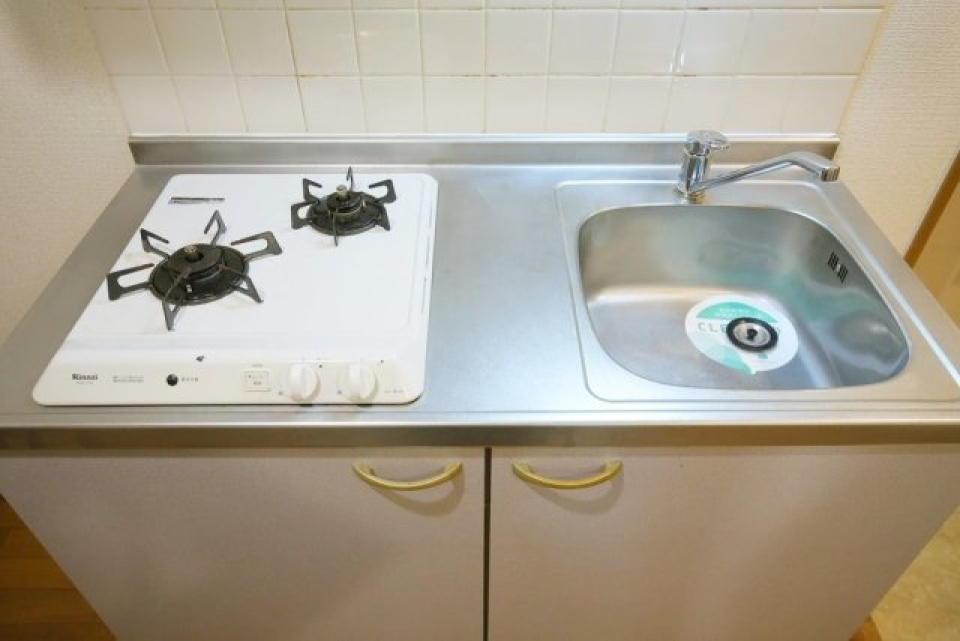 システムキッチン（2口ガスコンロ）