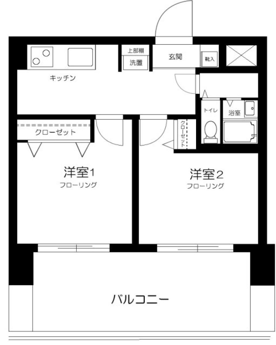 サンパークマンション高田馬場　410号室の間取り図
