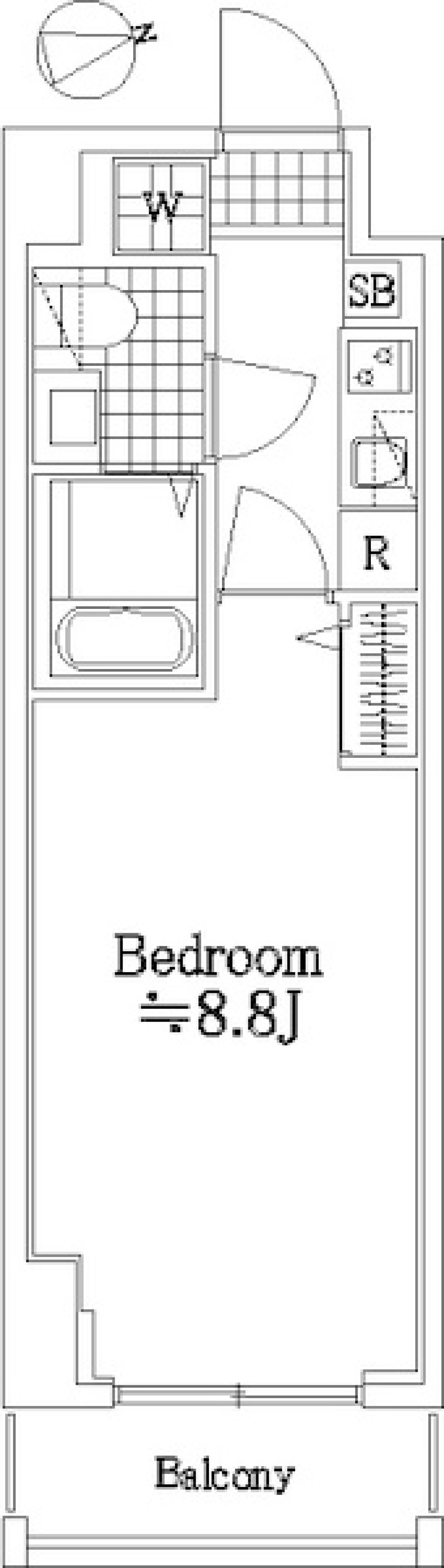 グランフォース北綾瀬　106号室［ペット可］の間取り図