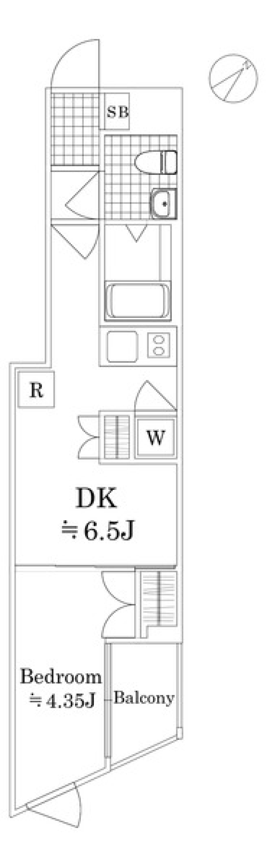 ビバリーホームズ赤塚公園　106号室［ペット可］の間取り図