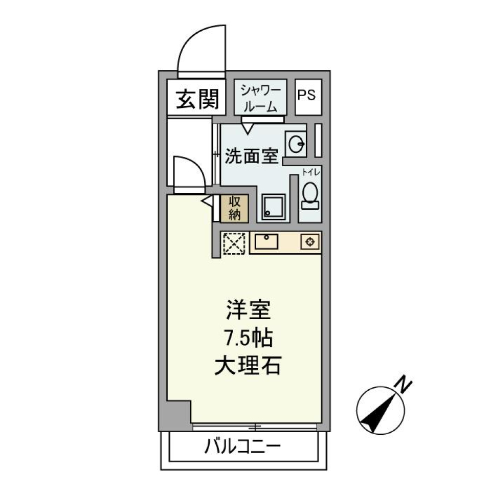 代官山パーフェクトルーム　209号室の間取り図
