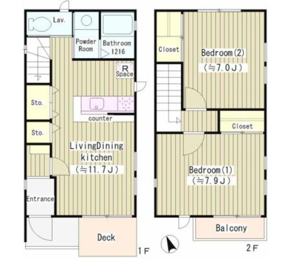 トリアス新百合ヶ丘　10号室［ペット可］の間取り図
