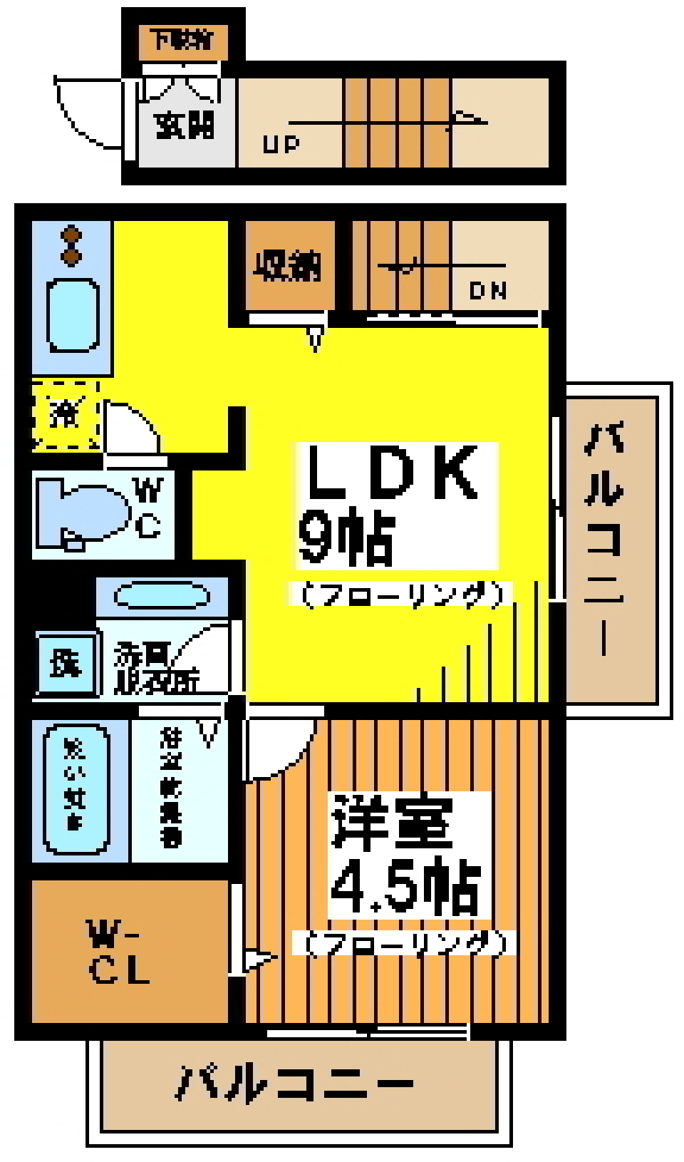 プレミール笹塚　301号室の間取り図