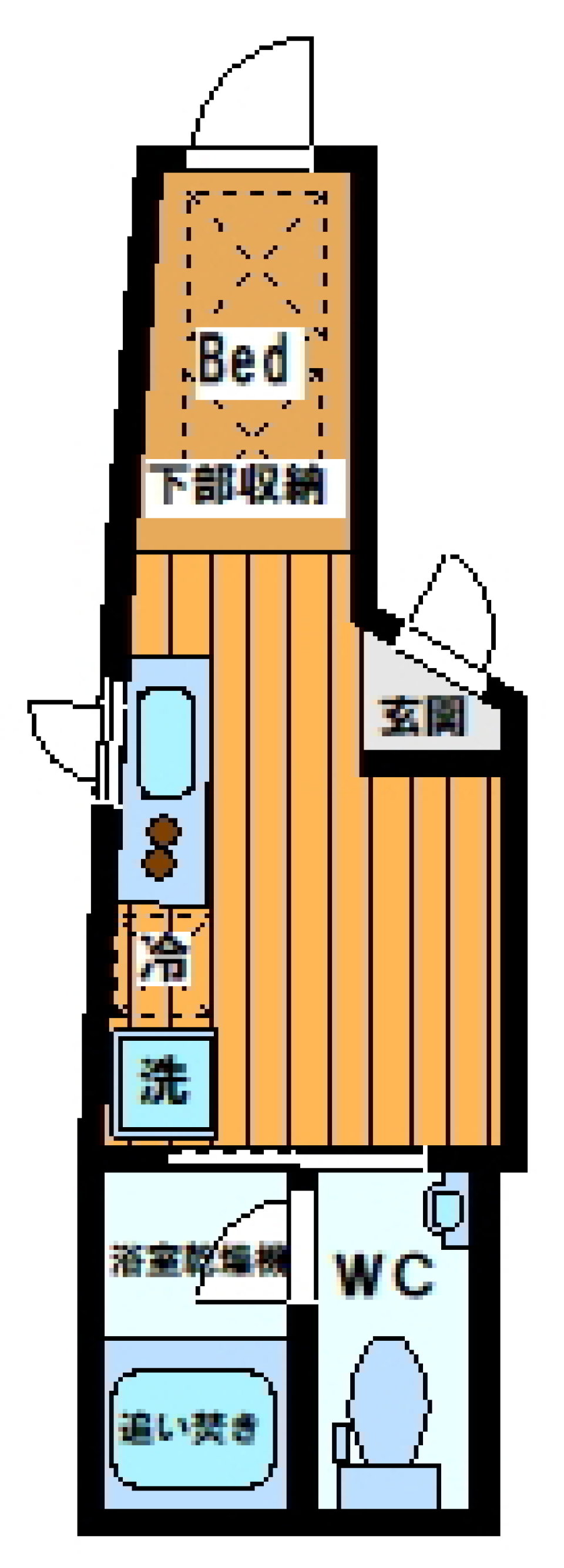 ラフォルテ笹塚　301号室の間取り図