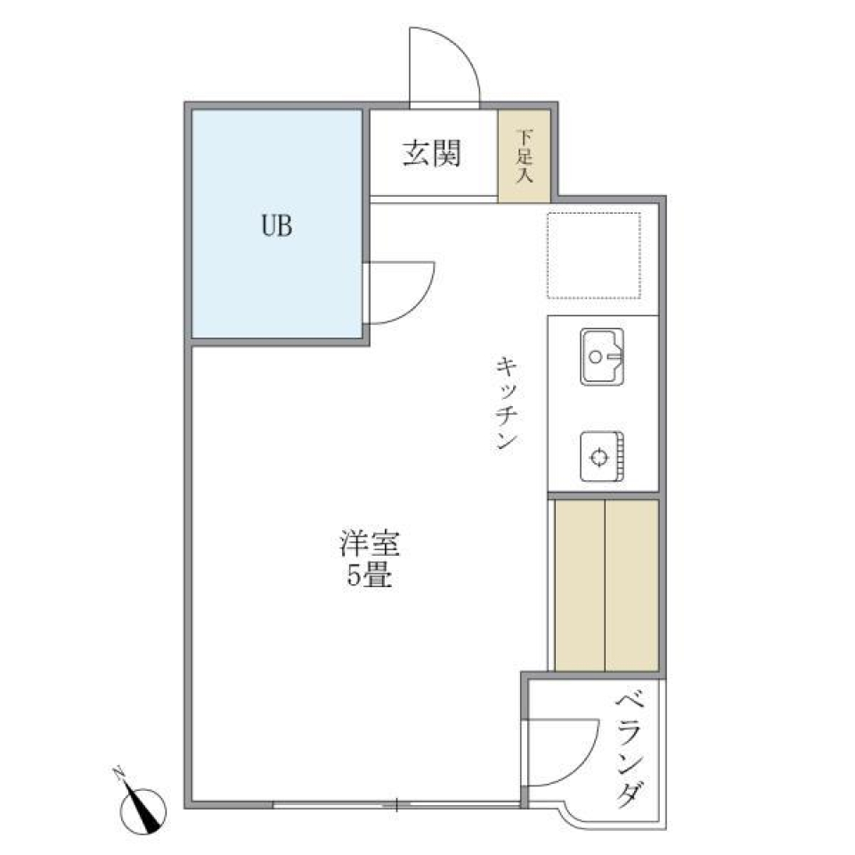 落合ミュージックハイム　302号室の間取り図