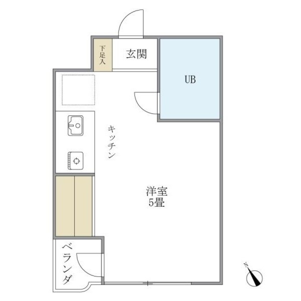 落合ミュージックハイム　202号室の間取り図
