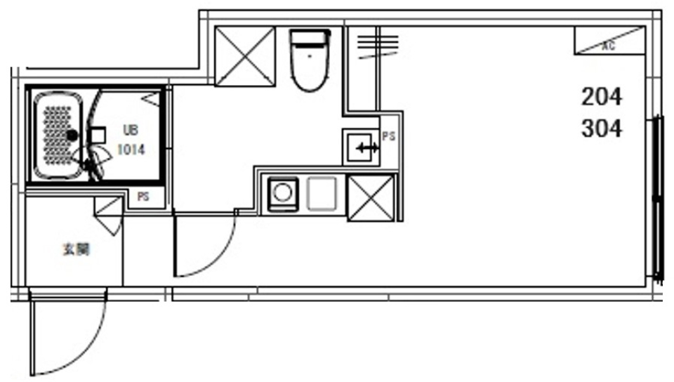 オアシス五反野レジデンス　204号室［新築］の間取り図