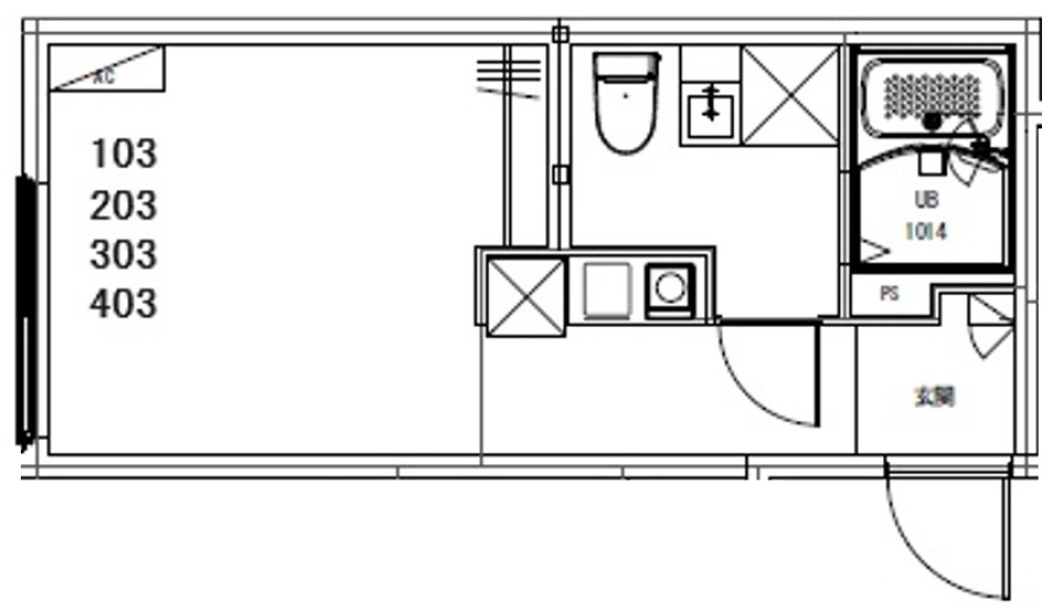 オアシス五反野レジデンス　403号室［新築］の間取り図