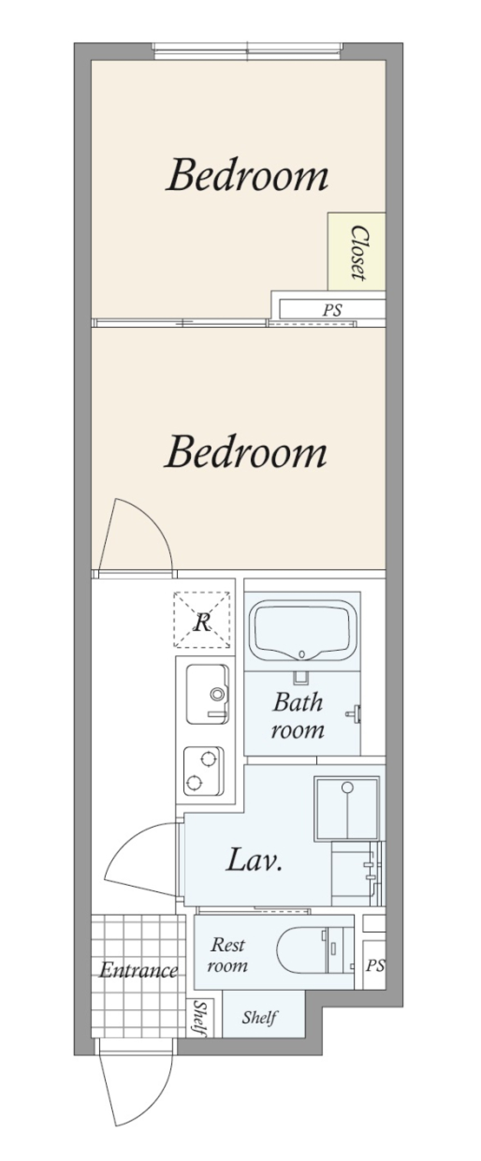 ＧＲＡＮ ＰＡＳＥＯ等々力　402号室［新築］の間取り図