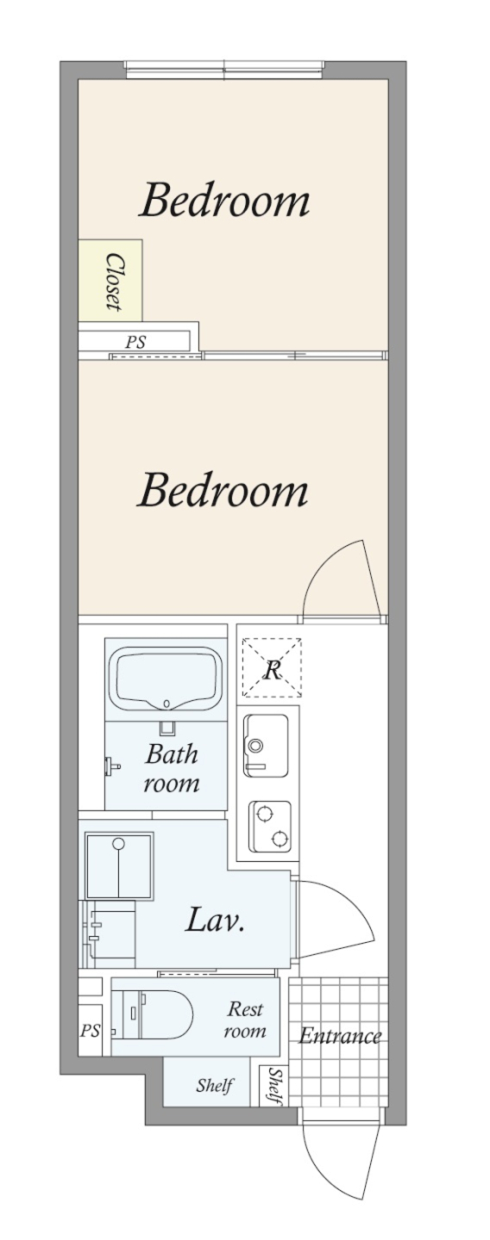 ＧＲＡＮ ＰＡＳＥＯ等々力　403号室［新築］の間取り図