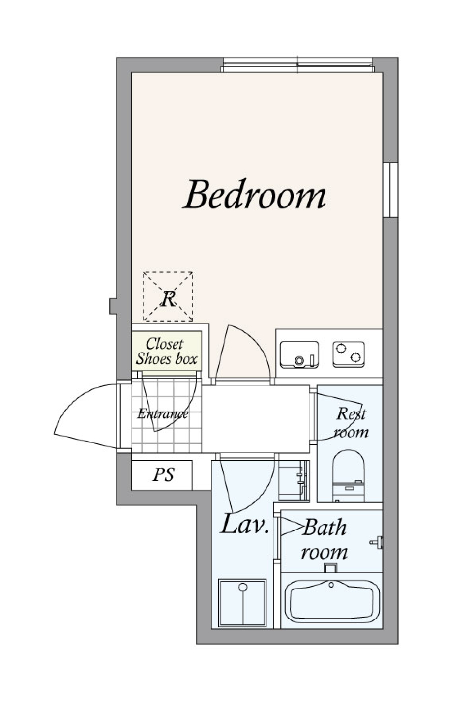 ＧＲＡＮ ＰＡＳＥＯ 島津山Ｗｅｓｔ　402号室［新築］の間取り図