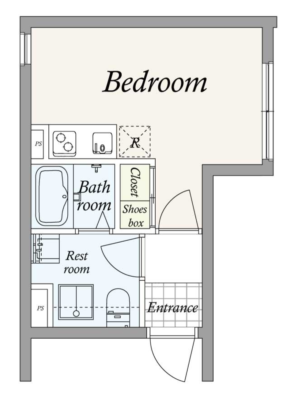 ＧＲＡＮ ＰＡＳＥＯ 島津山Ｗｅｓｔ　301号室［新築］の間取り図