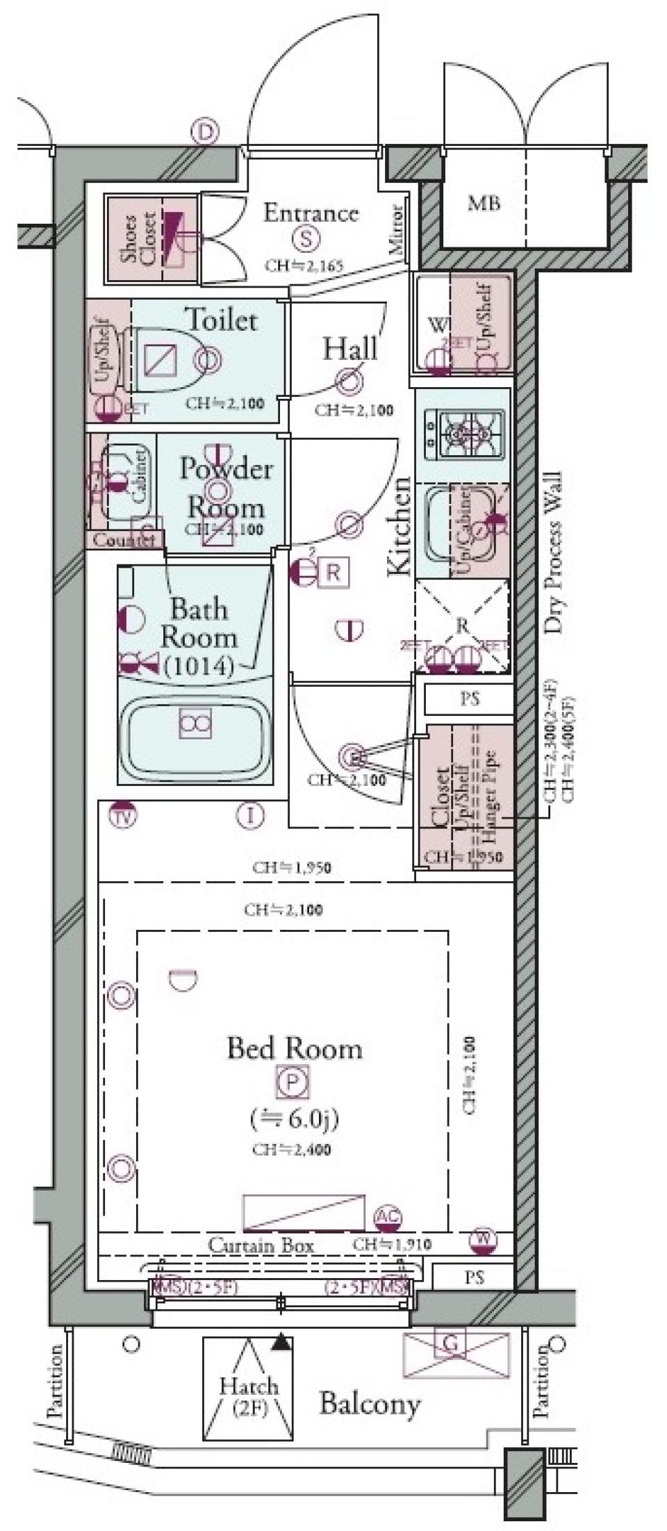 コンシェリア横濱山手 ＴＨＥ ＲＥＳＩＤＥＮＣＥ　502号室［新築］の間取り図