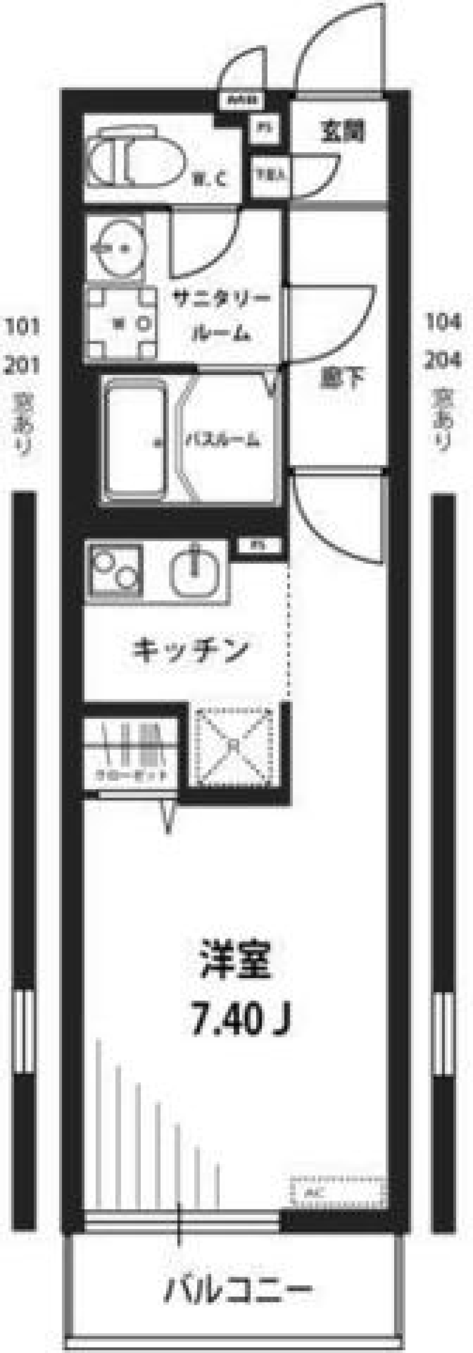リブリ・Ｔメゾン　201号室の間取り図