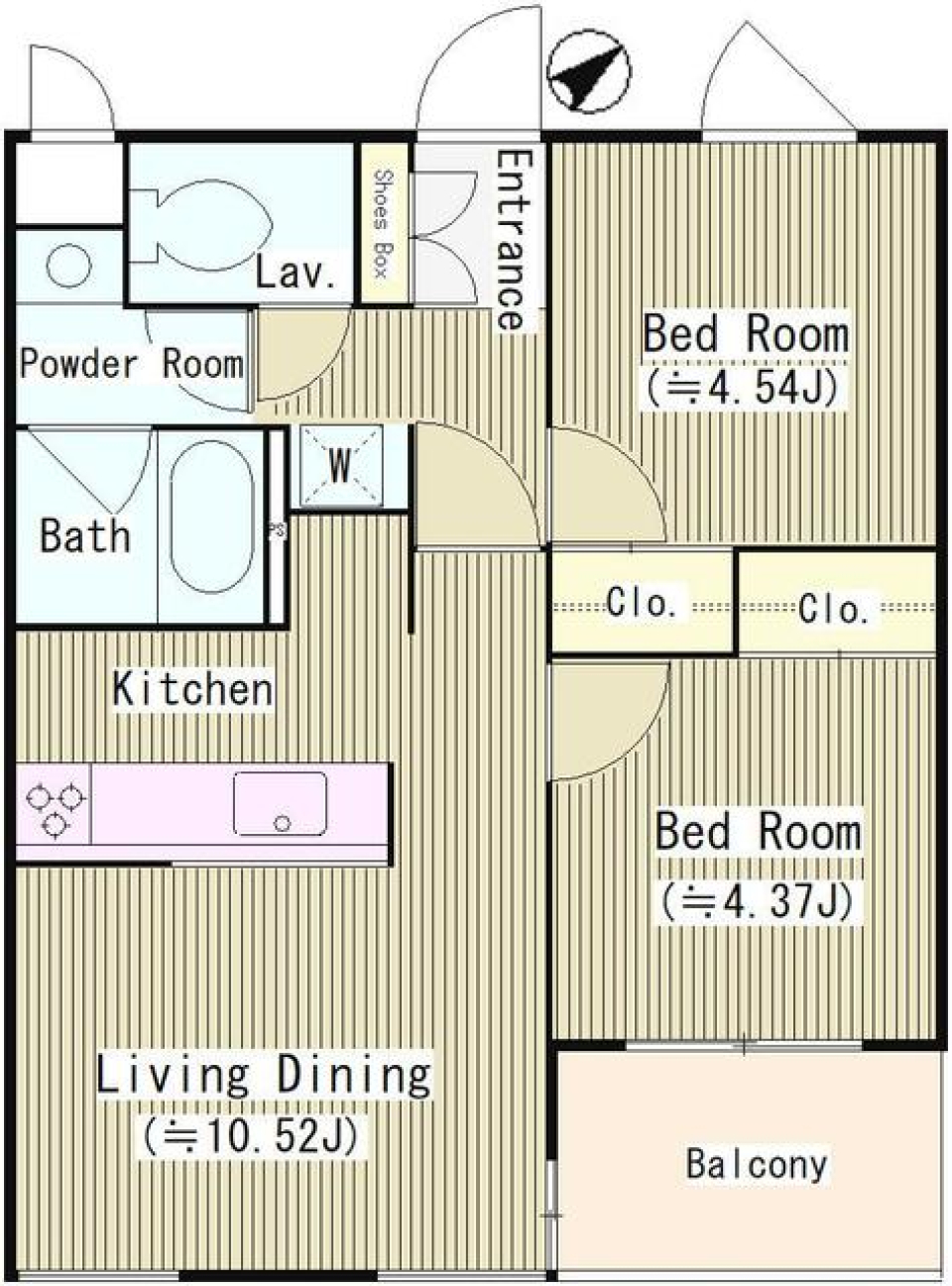 西馬込テラスコート　205号室の間取り図