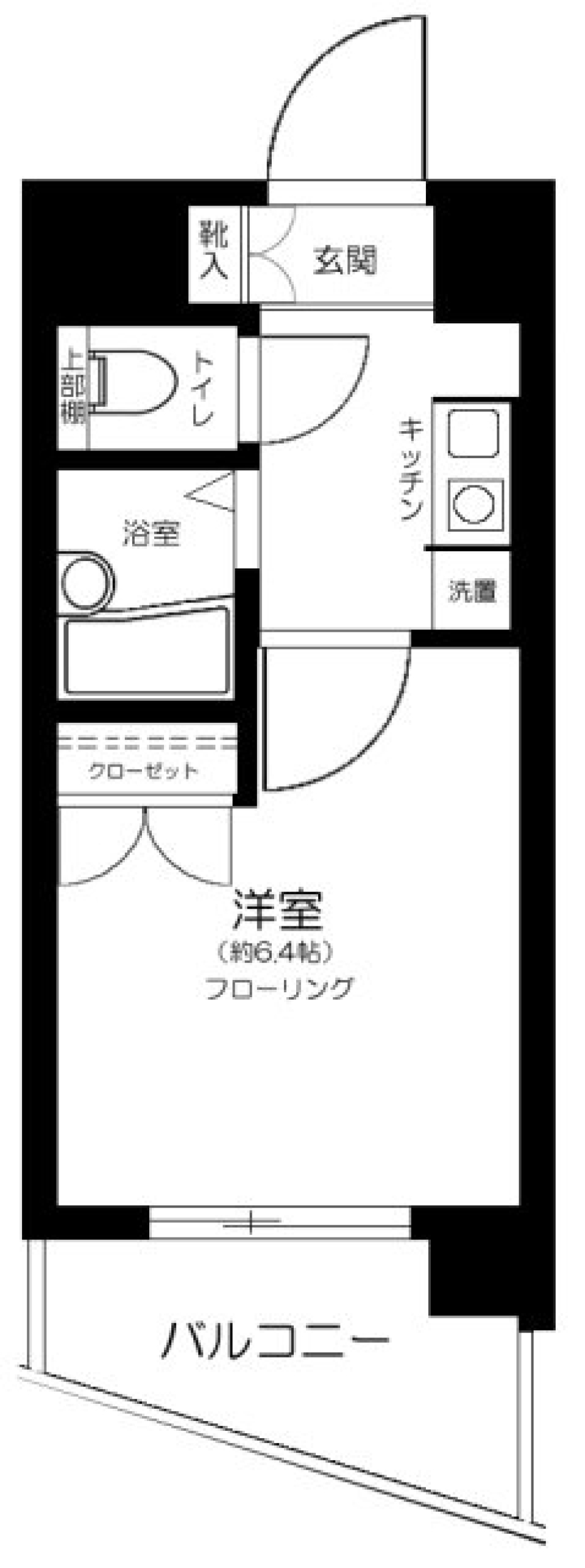 ステージファースト三宿　205号室の間取り図