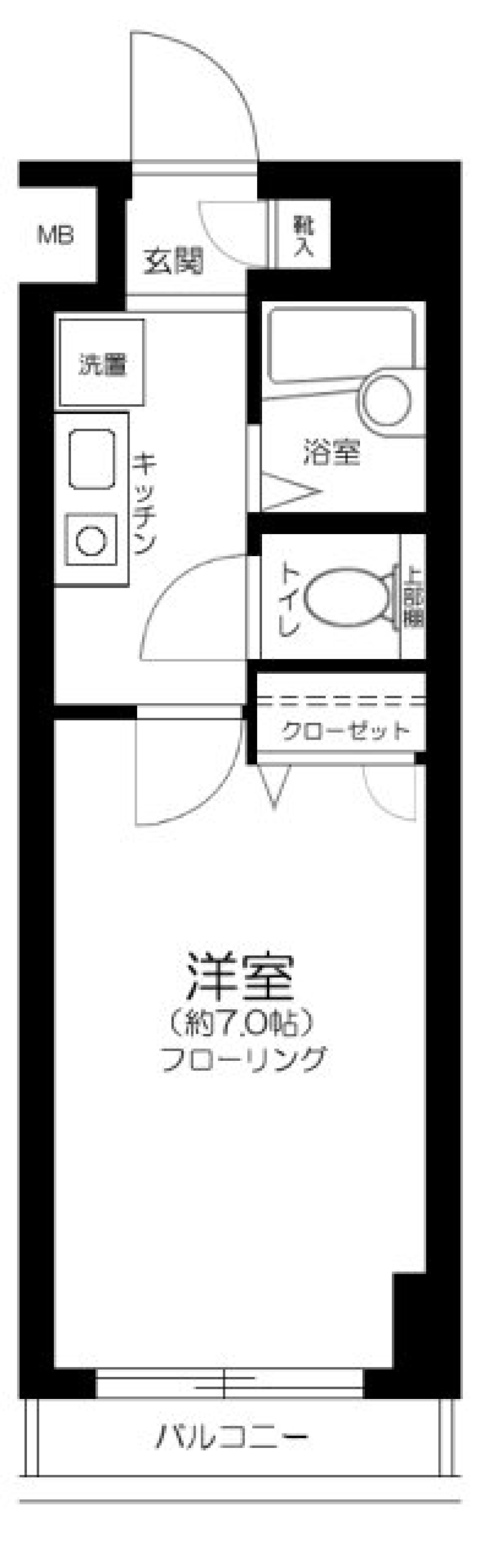 ＯＬＩＯ湯島　604号室の間取り図