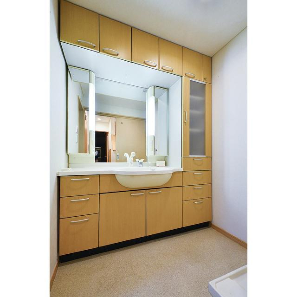 この洗面台も注目！毎日の身支度もワクワクしそうです。