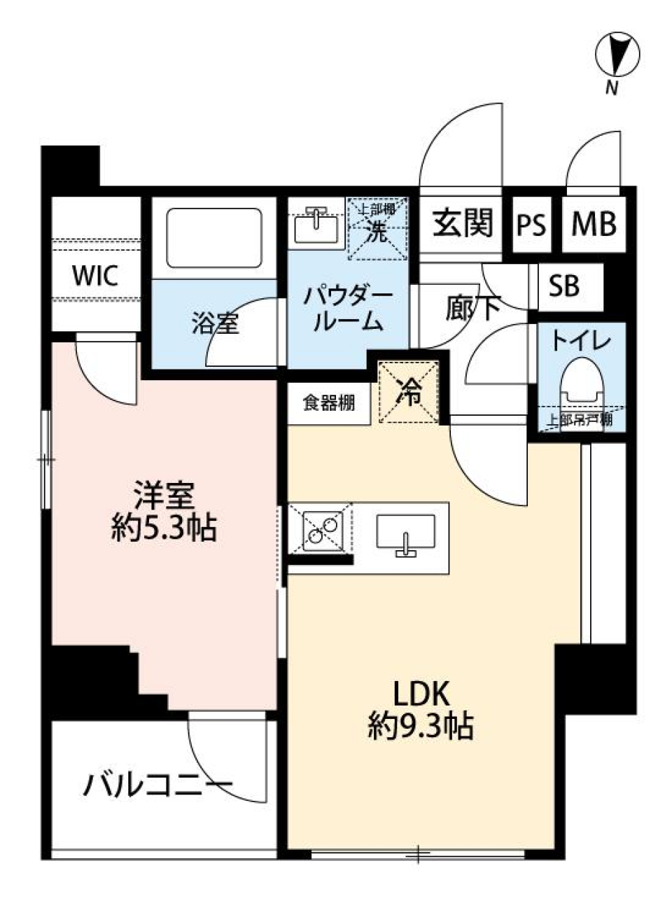 GRAND CONCIERGE 恵比寿　0901号室の間取り図