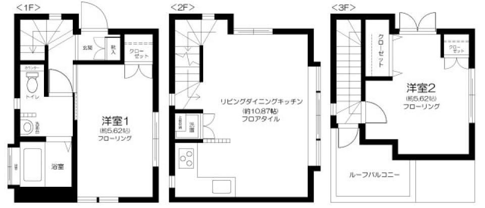 阿佐谷北２丁目戸建の間取り図