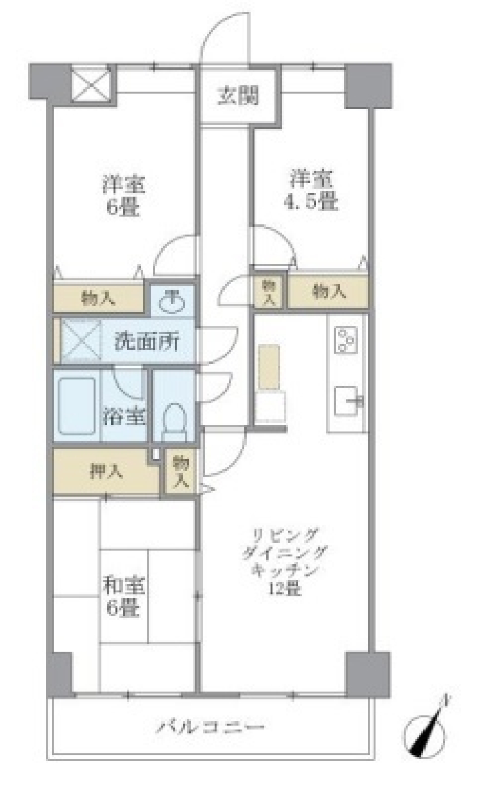 ＫＤＸレジデンス田園調布　202号室の間取り図