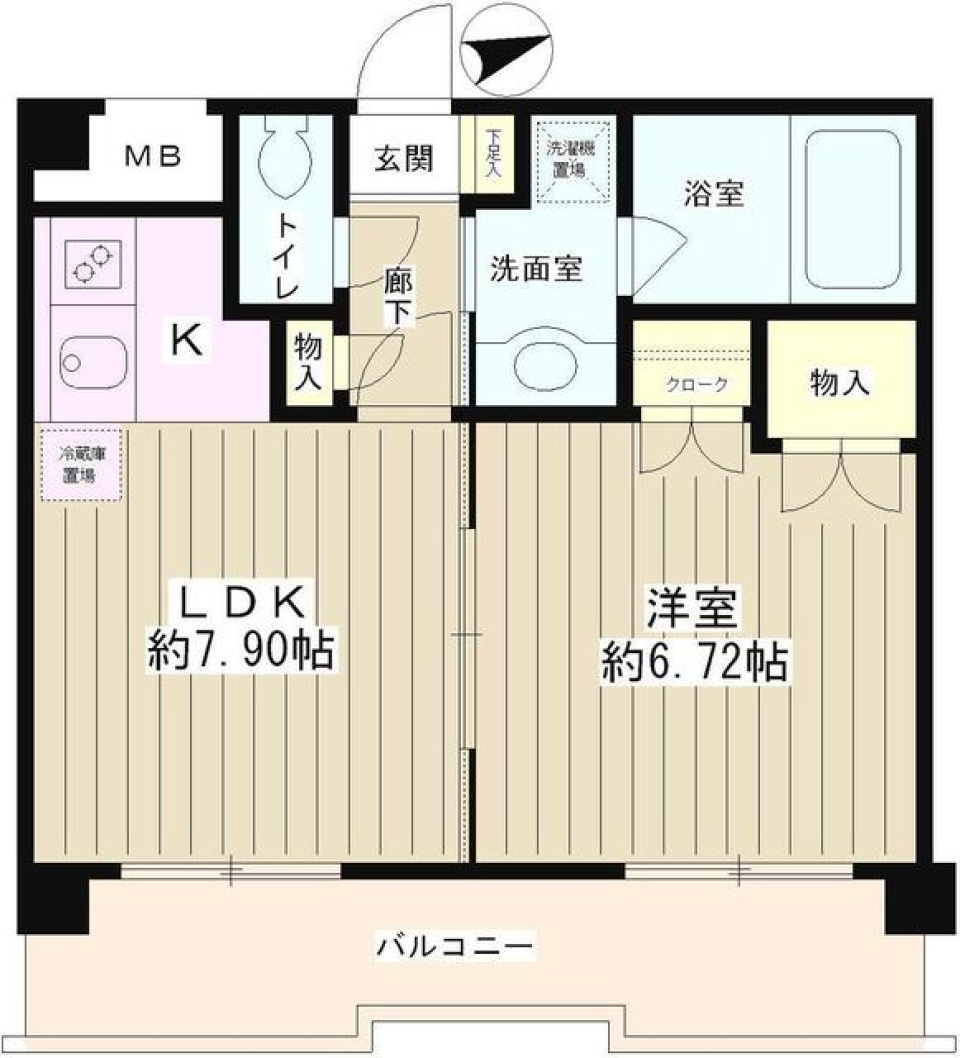 コーボック飛田給Ⅱ　403号室の間取り図