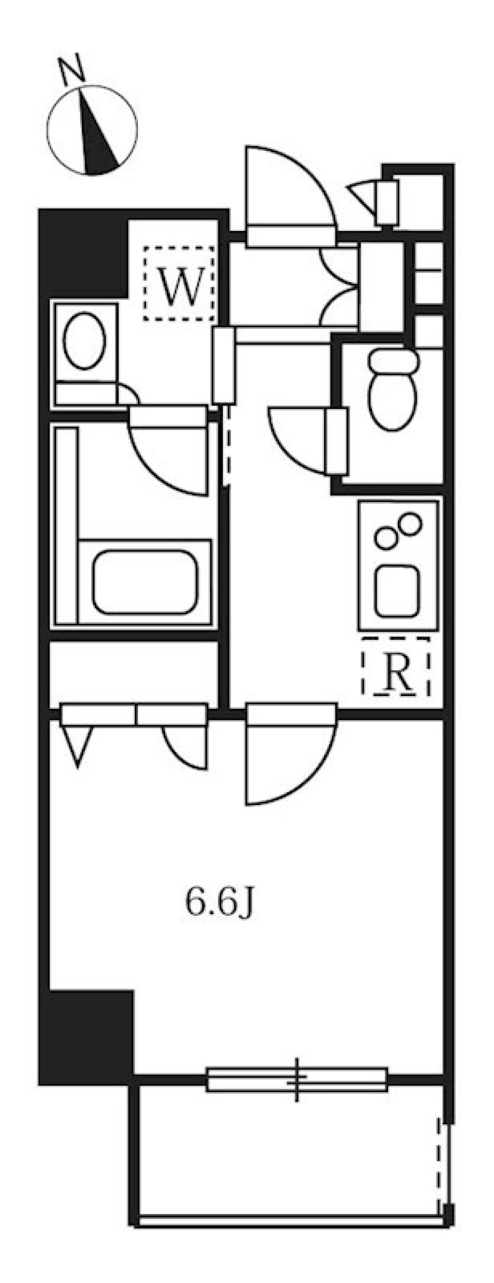 ハーモニーレジデンス池袋ウエストゲート　603号室［ペット可］の間取り図