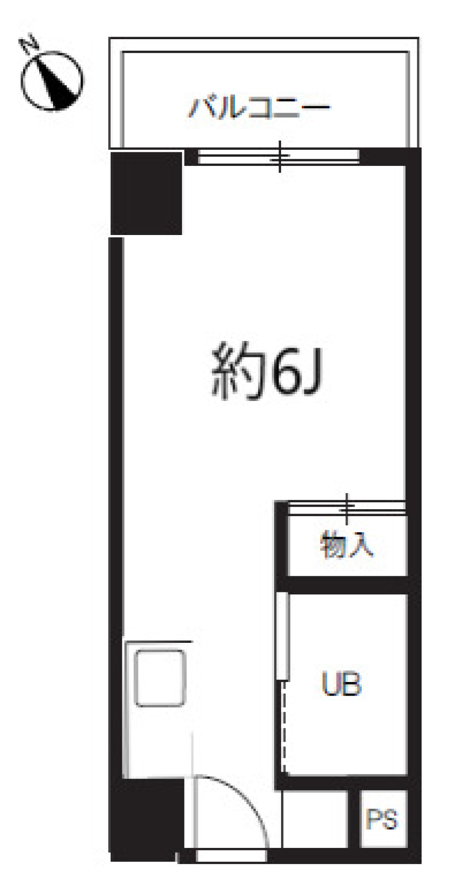 セントラル本厚木　603号室の間取り図
