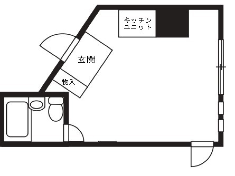 横浜ユニハイム　603号室の間取り図