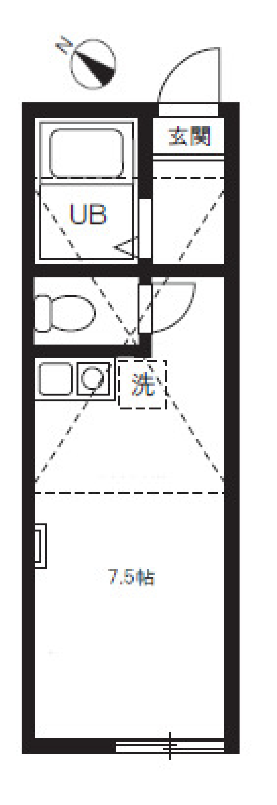 アークヒルズ横浜　0202号室［ペット可］の間取り図