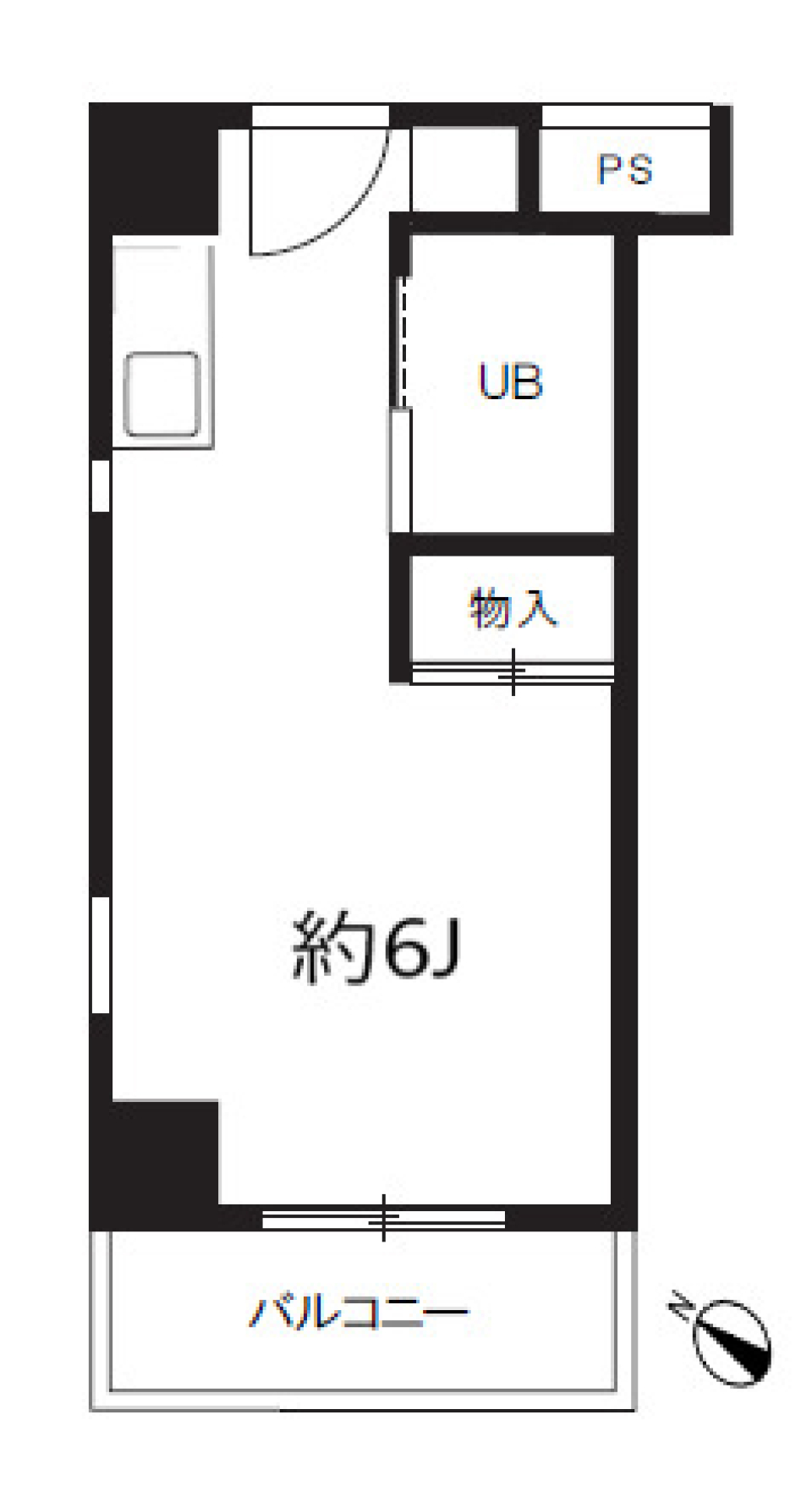 セントラル本厚木　0601号室の間取り図
