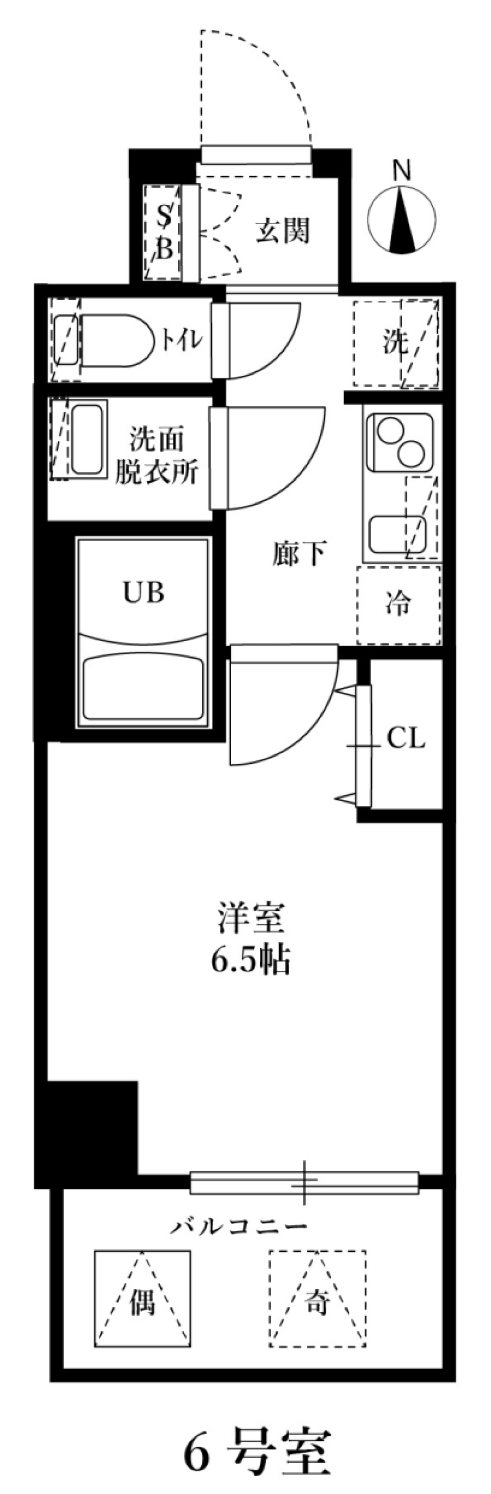 アルティザ江坂　806号室［新築］の間取り図