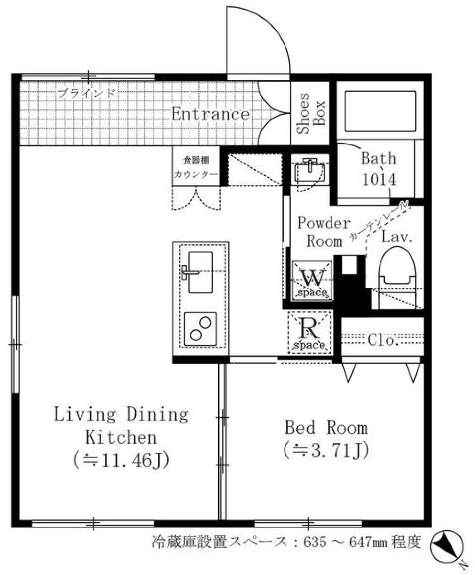 ＡＳＴＩＬＥ目黒不動前　301号室［新築］の間取り図