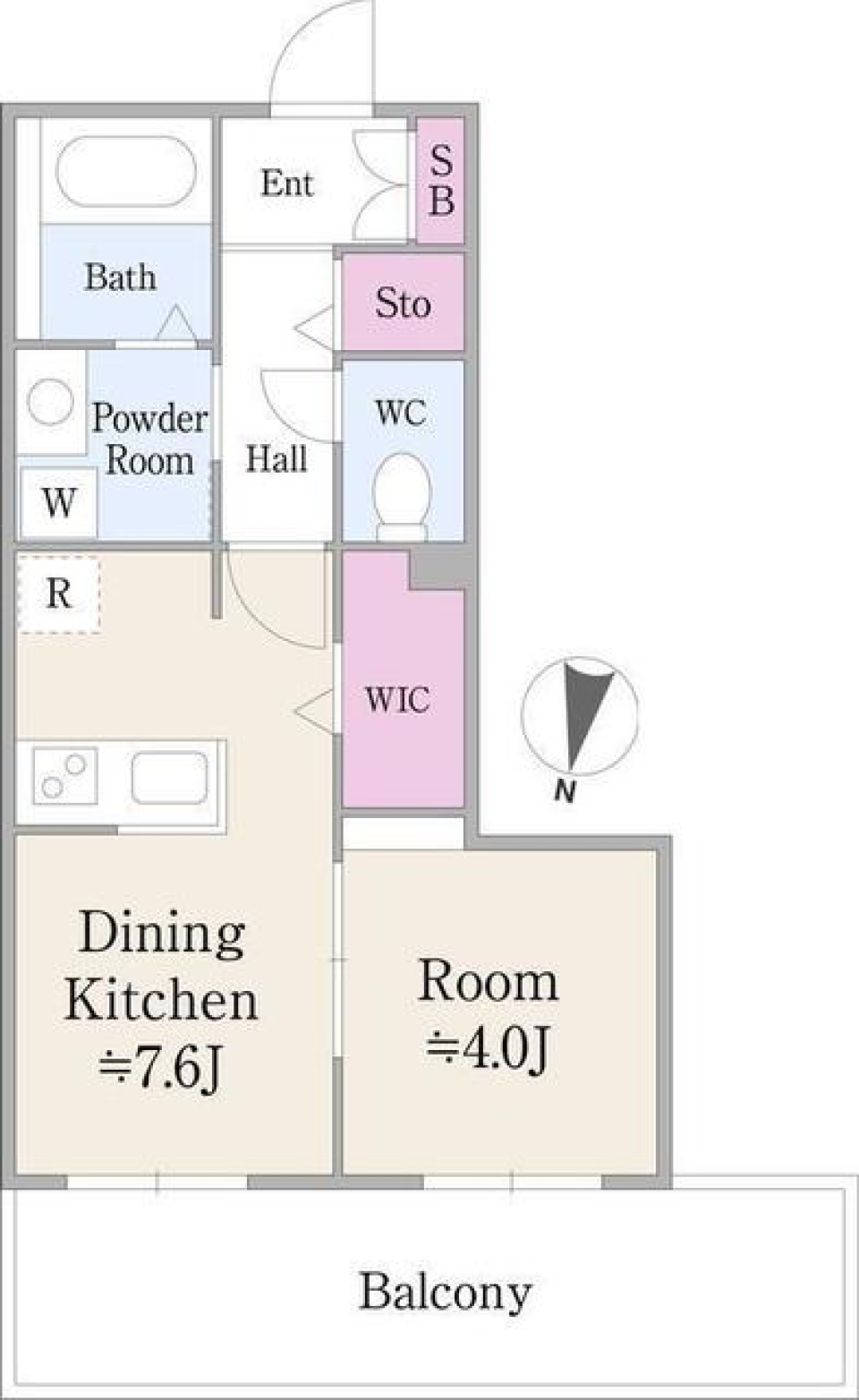 ヴェルフォーレ阿佐ヶ谷　203号室の間取り図