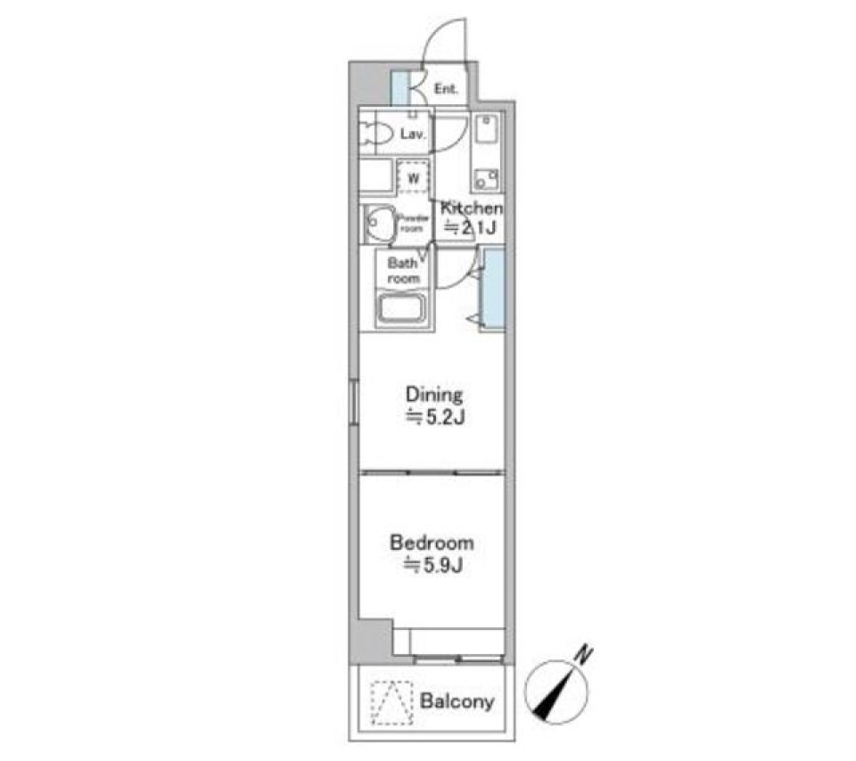 ソナーレ横浜　501号室の間取り図