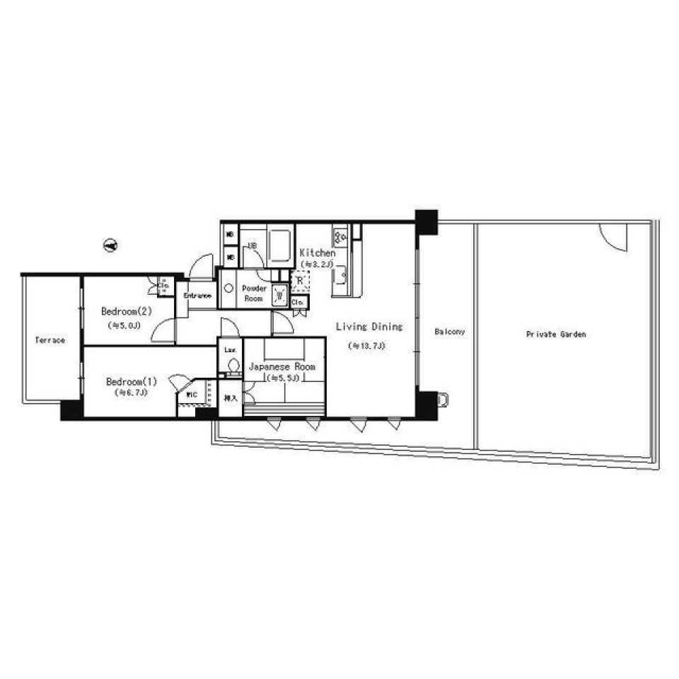 パークアクシス大船　108号室の間取り図