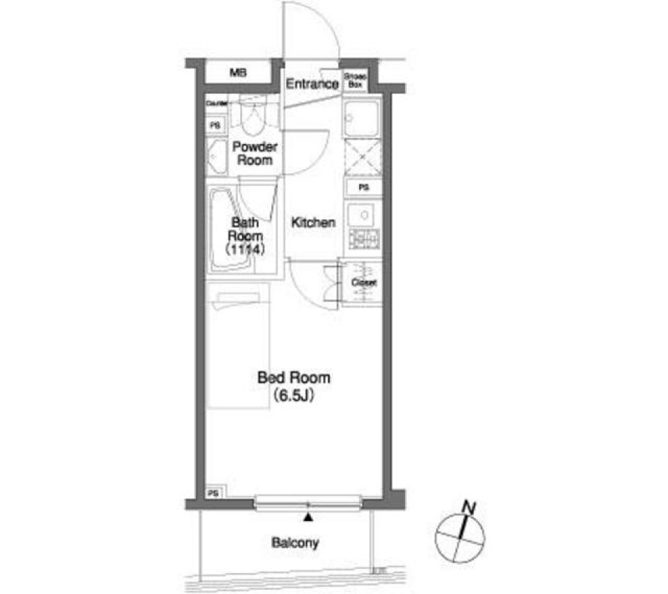 パークキューブ笹塚　505号室の間取り図