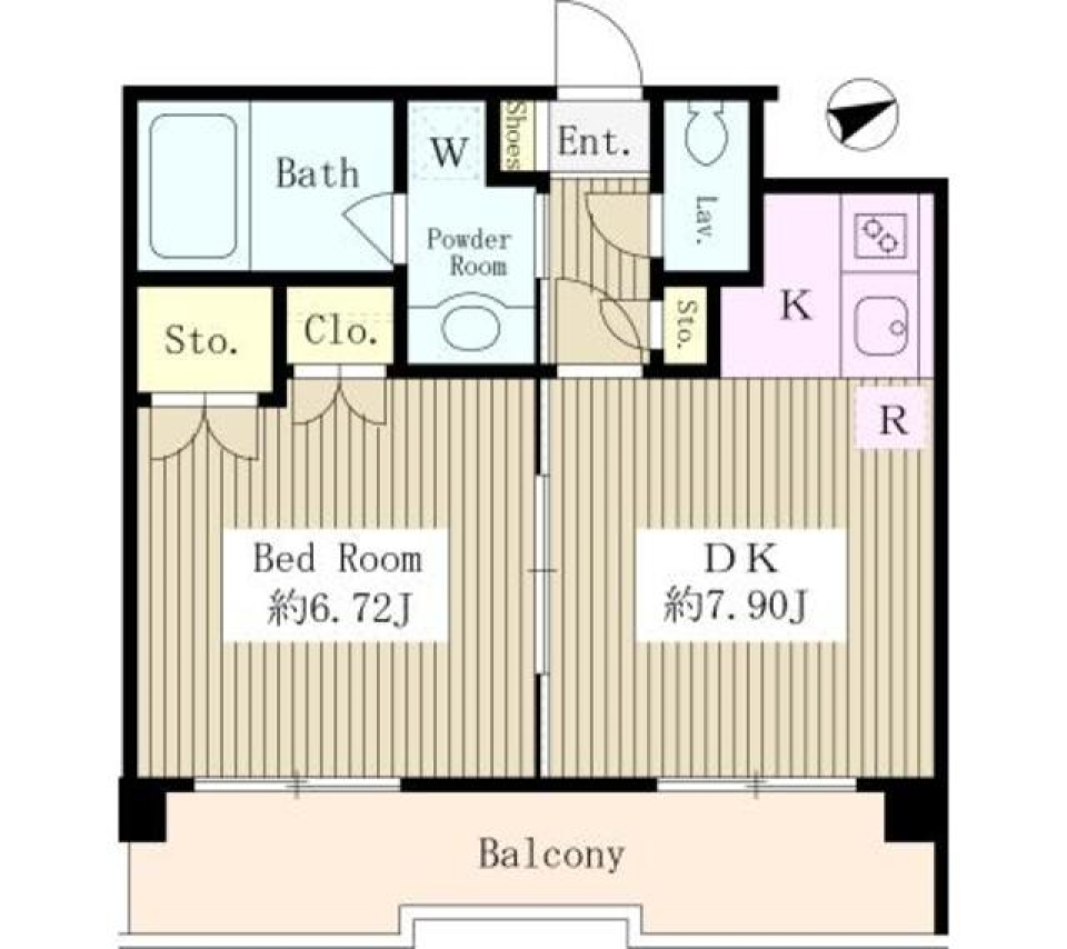 コーボック飛田給Ⅱ　402号室の間取り図