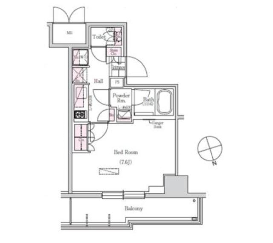 アーバネックス三田　1003号室の間取り図