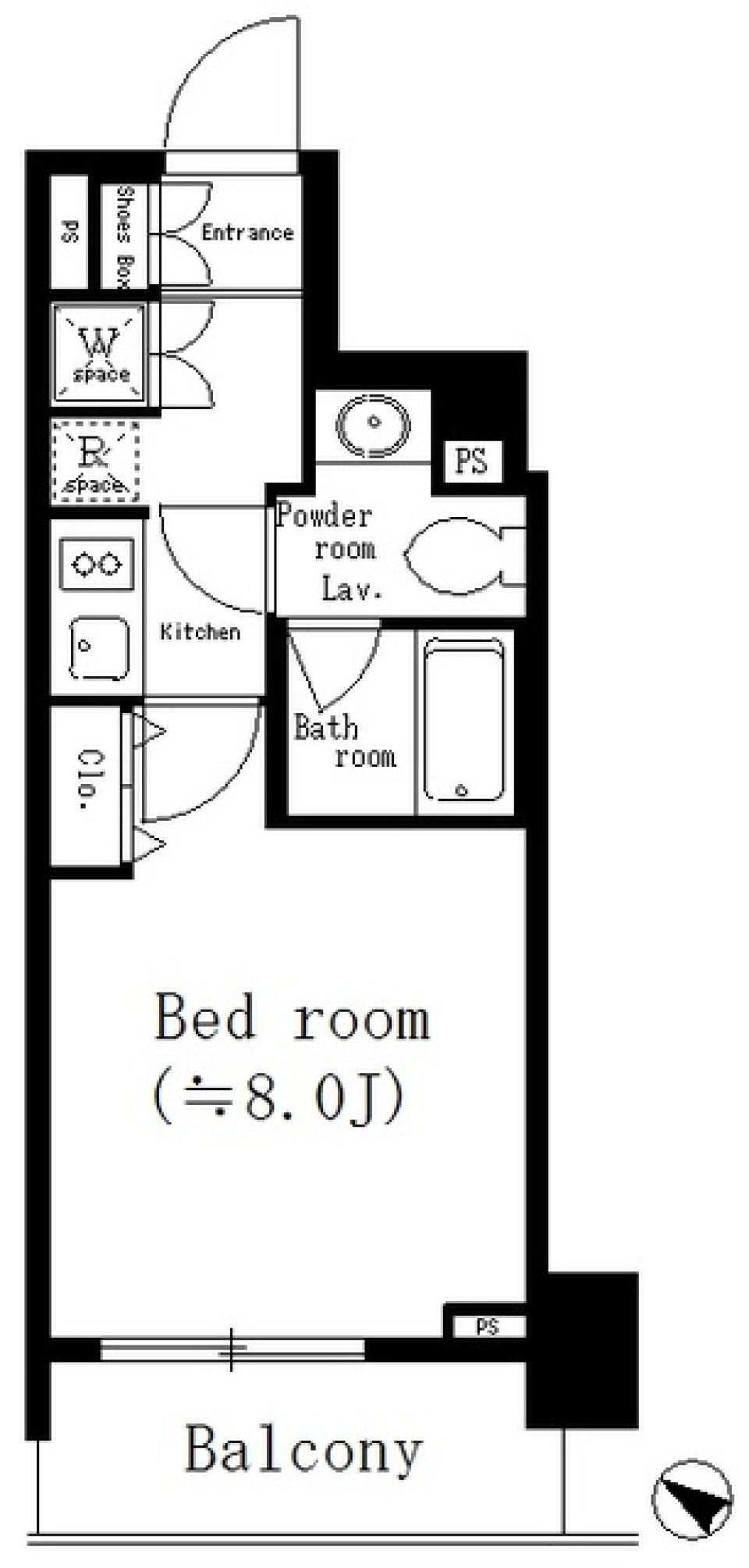 アーバネックス神保町　1203号室の間取り図