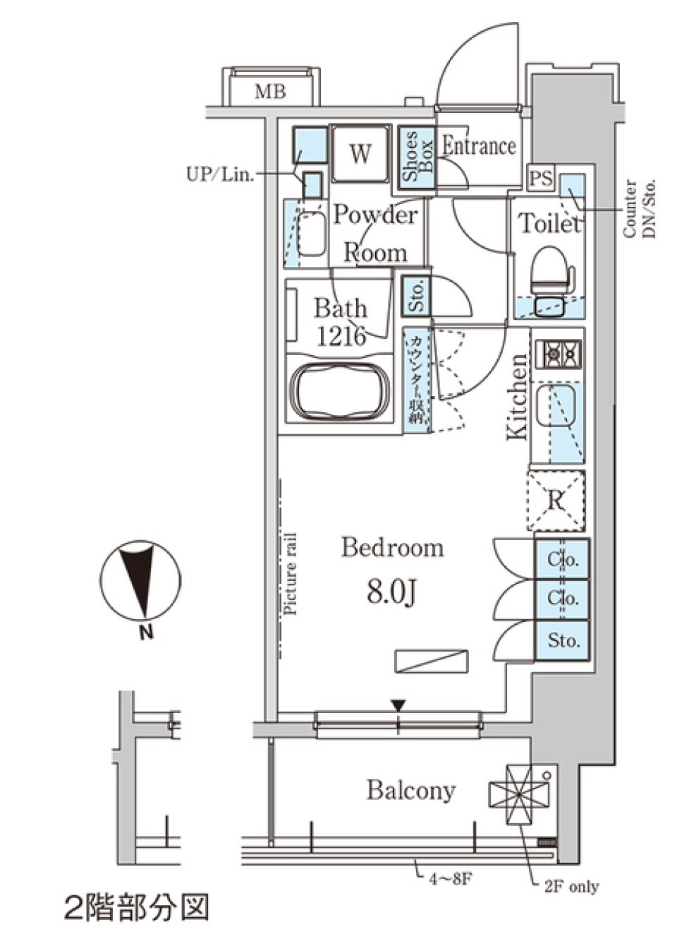 パークアクシス大森　606号室［ペット可］の間取り図